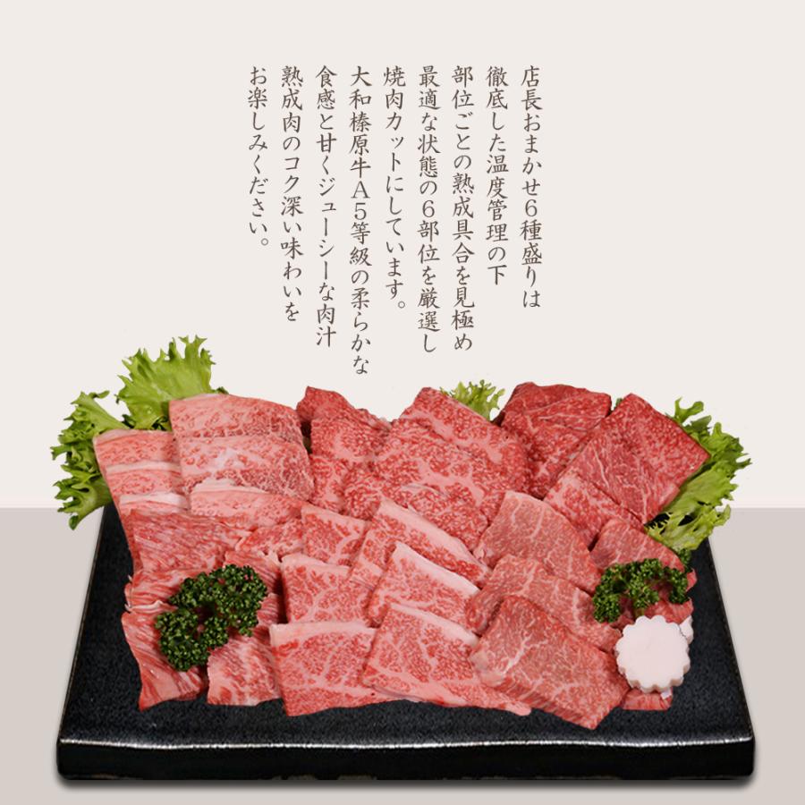 焼肉 セット 40%OFF 国産 大和榛原牛 6種盛り 360g 食べ比べ 焼肉 セット みすじ ウデ ロース イチボ カルビ モモ 各60g 送料無料 黒毛和牛 A5 | うし源本店 | 02