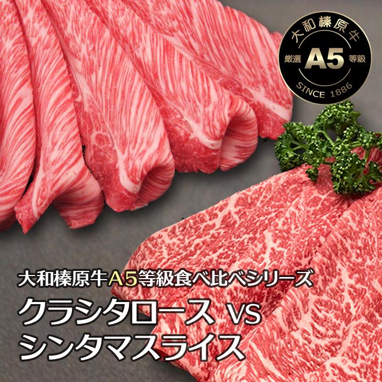 お試し 牛肉 黒毛和牛 A5 大和榛原牛 すき焼き セット （クラシタスライス 200g + シンタマスライス 350g） 送料無料 冷凍便 爆買 | うし源本店