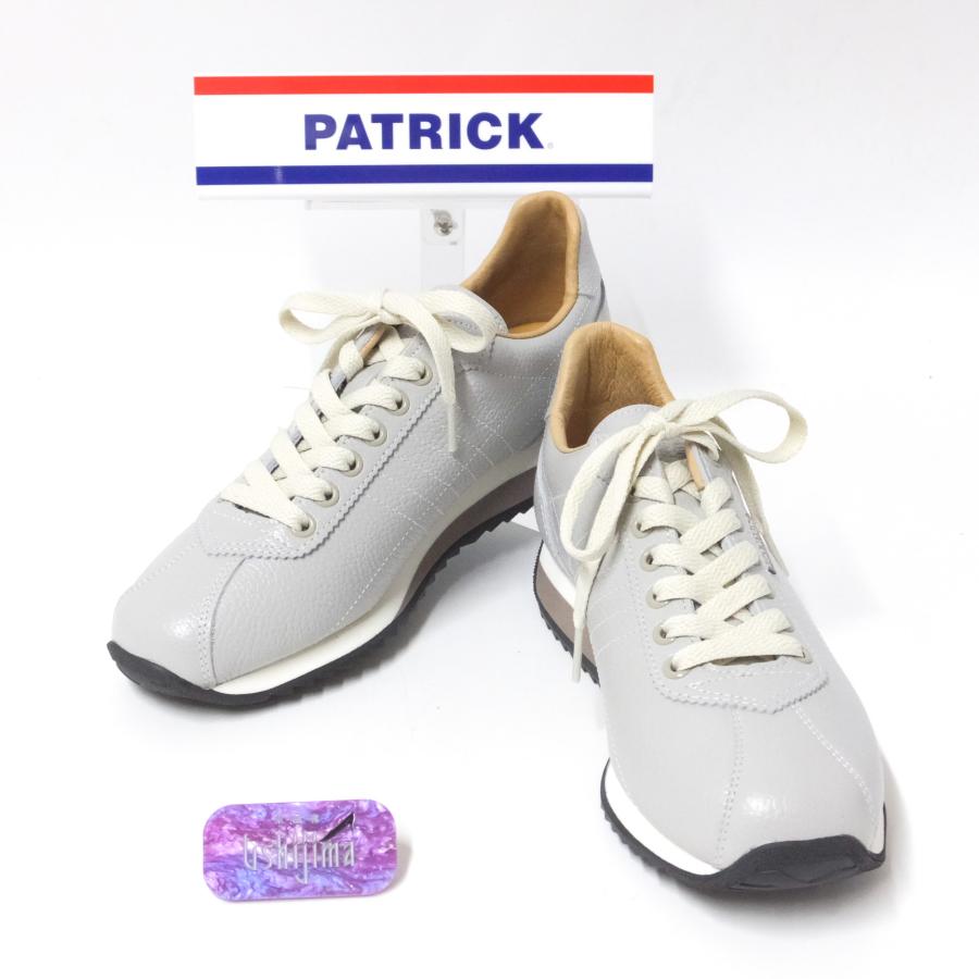 パトリック　24.5㎝　レザースニーカー サンガー アッシュ 212354 美品 パトリック 24.5㎝ レザースニーカー サンガー アッシュ 212354