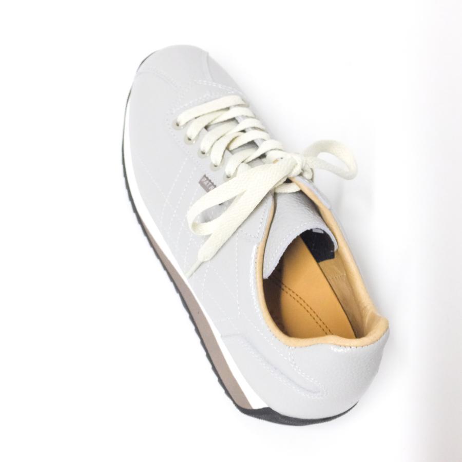 パトリック　24.5㎝　レザースニーカー サンガー アッシュ 212354 美品 パトリック 24.5㎝ レザースニーカー サンガー アッシュ 212354