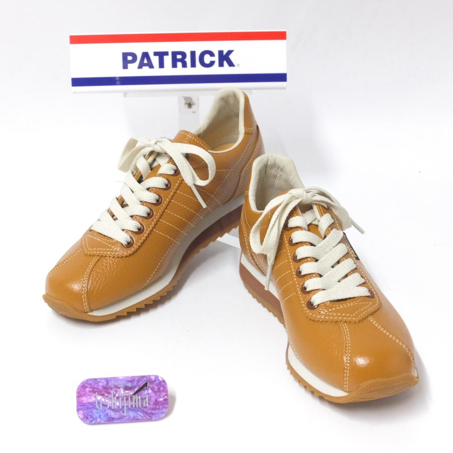 パトリック　24.5㎝　レザースニーカー サンガー アッシュ 212354 美品 パトリック 24.5㎝ レザースニーカー サンガー アッシュ 212354