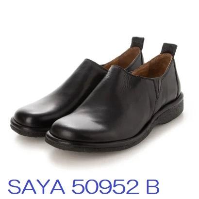 SAYA saya 靴 サヤ ラボキゴシ 50729 クロ ブラウン スリッポン SAYA saya 靴 サヤ ラボキゴシ 50729 クロ ブラウン スリッポン