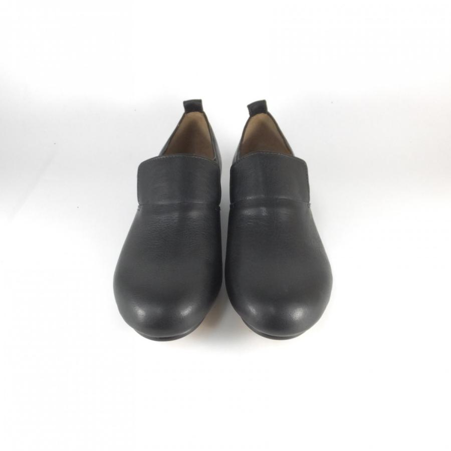 SAYA（サヤ） 靴 ラボキゴシ 50554 クロ シルバー スリッポン ゴム