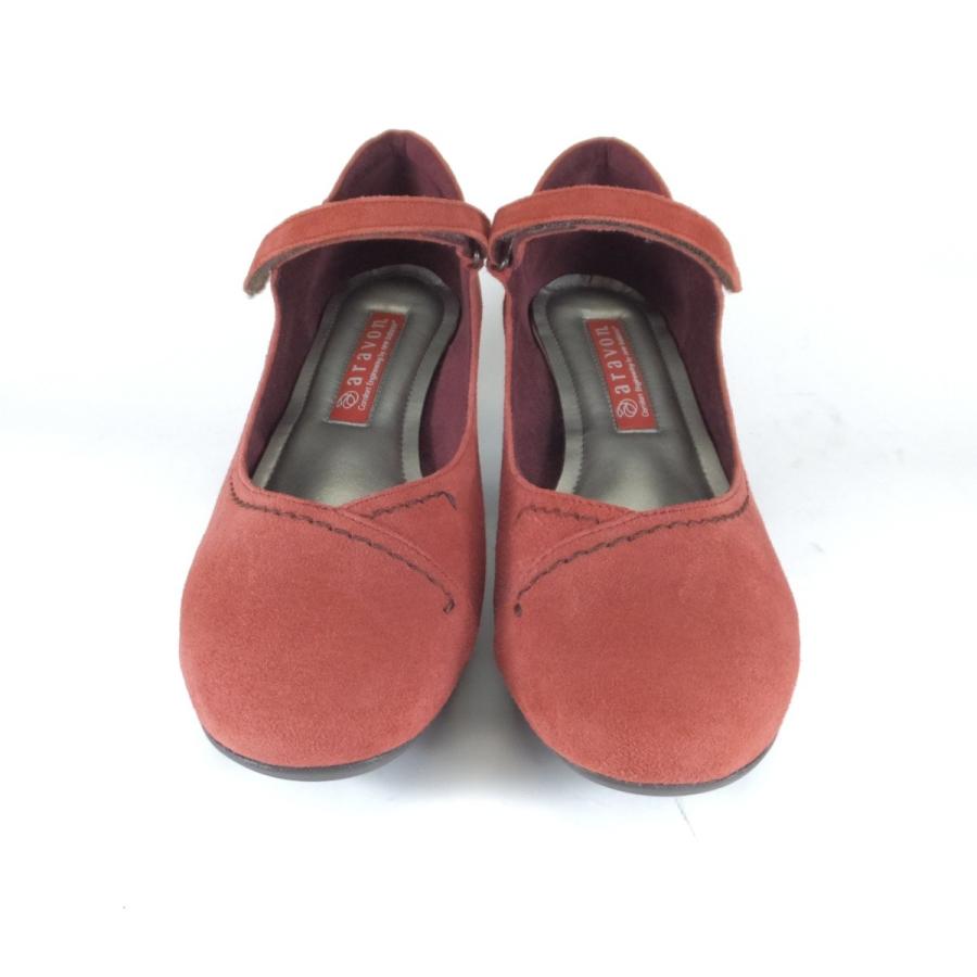 アラヴォン 靴 セール aravon 2061 by new balance レッド スエード