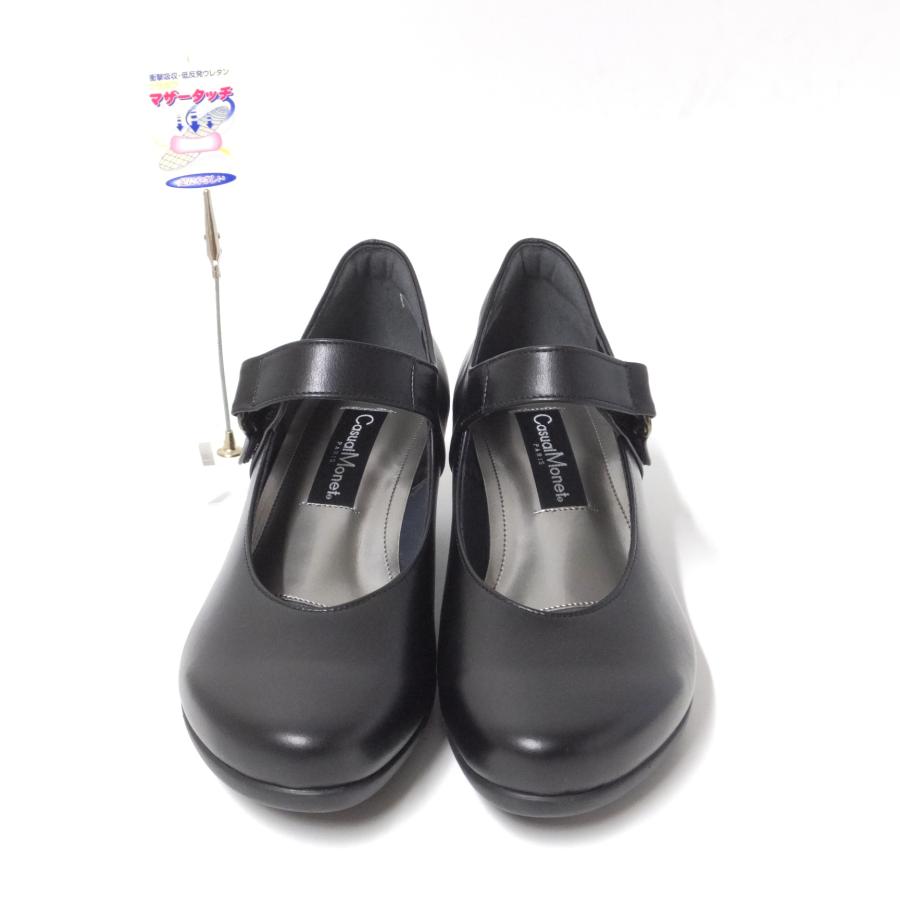Casual Monetのパンプス（未使用） MONET 日本製 ストラップ パンプス 革 ローヒール ストラップ