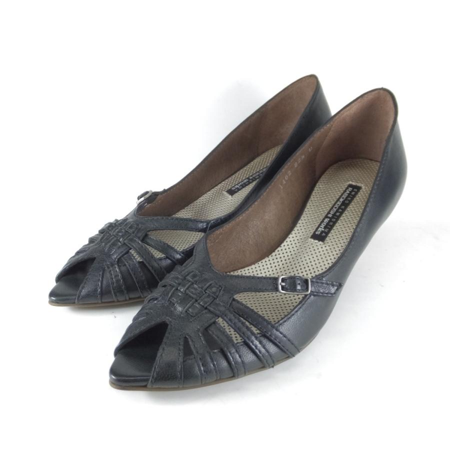 ラボキゴシ 靴 アウトレット セール 返品交換不可 ラボキゴシワークス パンプス 1462 RABOKIGOSHI works パンプス 1462 オープントゥ パンプス 大きいサイズ