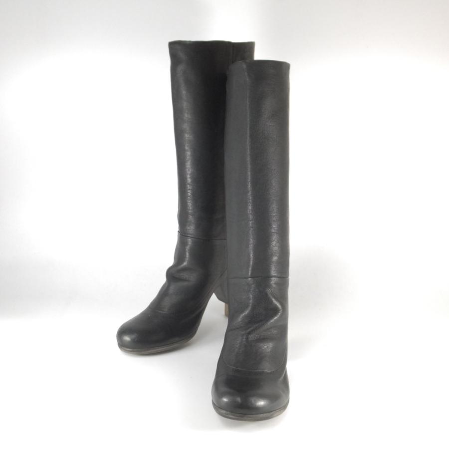 在庫限り Saya ブーツ ロング サヤ ラボキゴシ 靴 5946 セミロングブーツ クロ ファスナーなし チャンキーヒール ラム革 履きやすいブーツ レディース ラボキゴシ セール 最新情報 Mercurytechnologies Mn Com