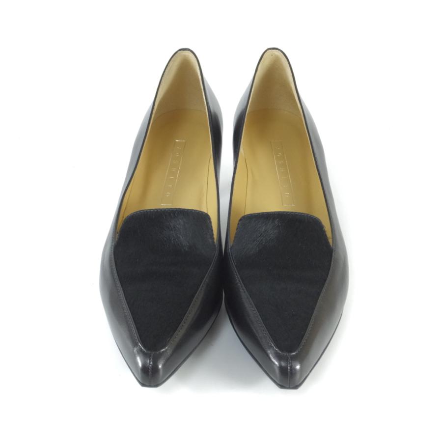 YOSHITO（ヨシト） パンプス パンプス 1113 クロ グレー ハラコ ポイン