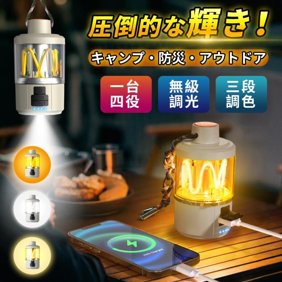 防災グッズ】LEDランタン 充電式 超軽量 ランタン 高輝度 急速充電 360