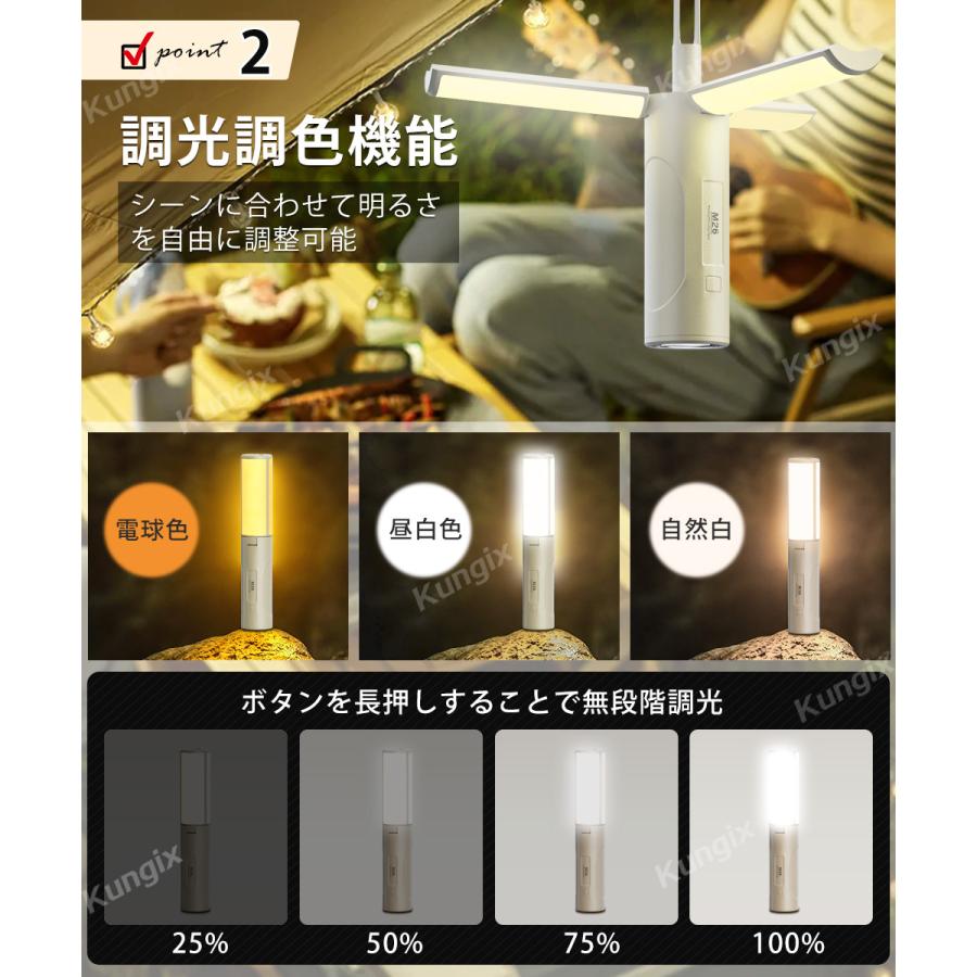 キャンプランタン 充電式 5000mAh 高輝度 小型 折りたたみ LED