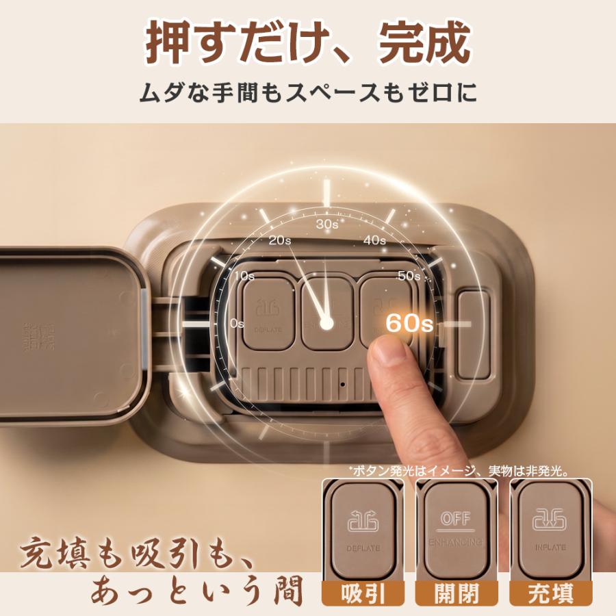 エアーベッド 電動ポンプ内蔵 自動で膨らむ 厚さ25cm 収納バッグ付き