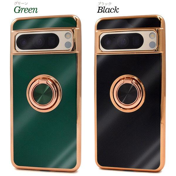 Google Pixel 8 Pro ケース スマホリング付 メタリックバンパー ソフトカラーケース カバー GooglePixel8Pro グーグルピクセル8 プロ ソフトケース | Google | 07