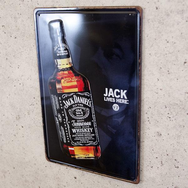 ジャックダニエル ウイスキー メタル エンボスプレート ポスター