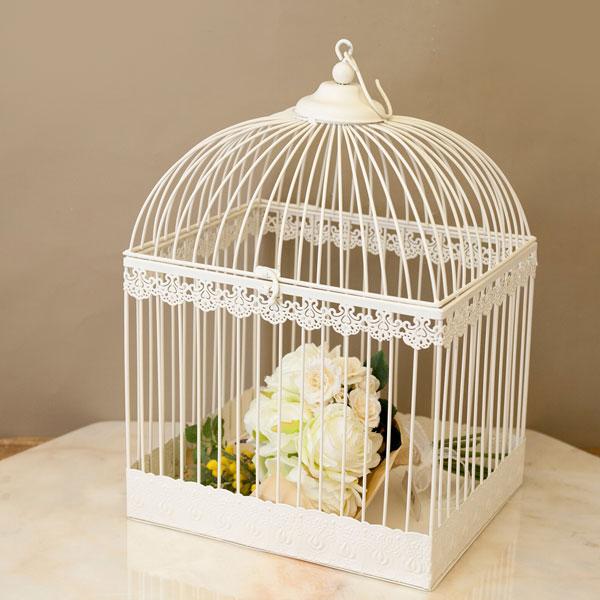 鳥かご バードケージ アンティーク調 金属 おしゃれ フラワー