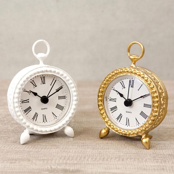 置時計 アンティーク風 おしゃれ 時計 北欧 ヨーロッパ風 置き時計 テーブル ウォールクロック Ultimate decor アルティメットデコール ピュータークロック | 