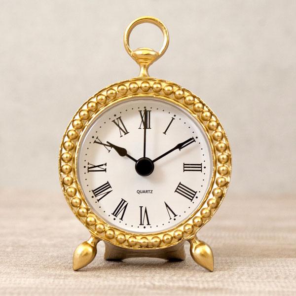 置時計 アンティーク風 おしゃれ 時計 北欧 ヨーロッパ風 置き時計 テーブル ウォールクロック Ultimate decor アルティメットデコール ピュータークロック |  | 03