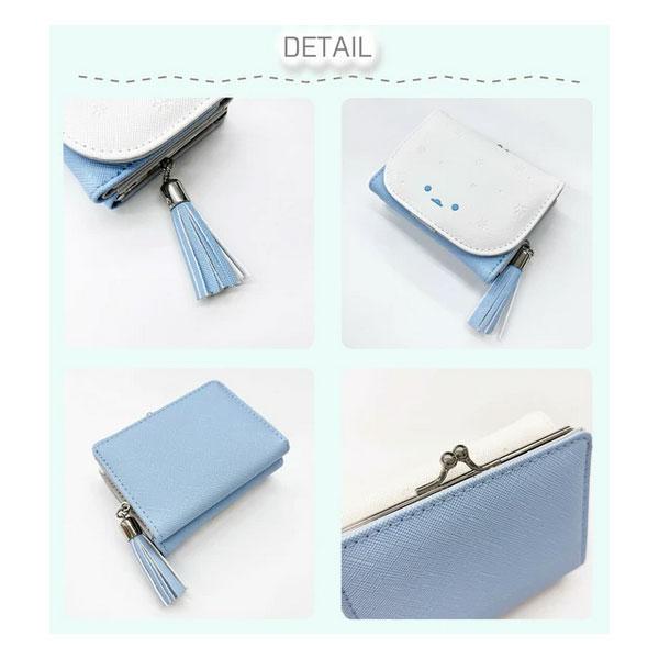 ユキエナガ がま口 コンパクト財布 三つ折り財布 送料無料 新品 財布 がま口コンパクト財布 アニマル レディース 財布 シンプル ガールズ アニマル シマエナガ |  | 05