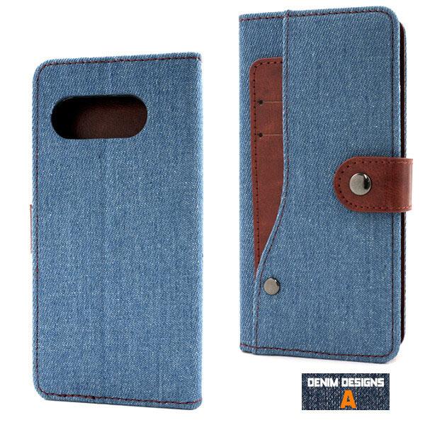 Google Pixel 9a 手帳型ケース スマホケース Google Pixel9a docomo SoftBank Pixel9a グーグルピクセル9a ピクセル 手帳 スマホカバー ポケット デニム | Google | 06