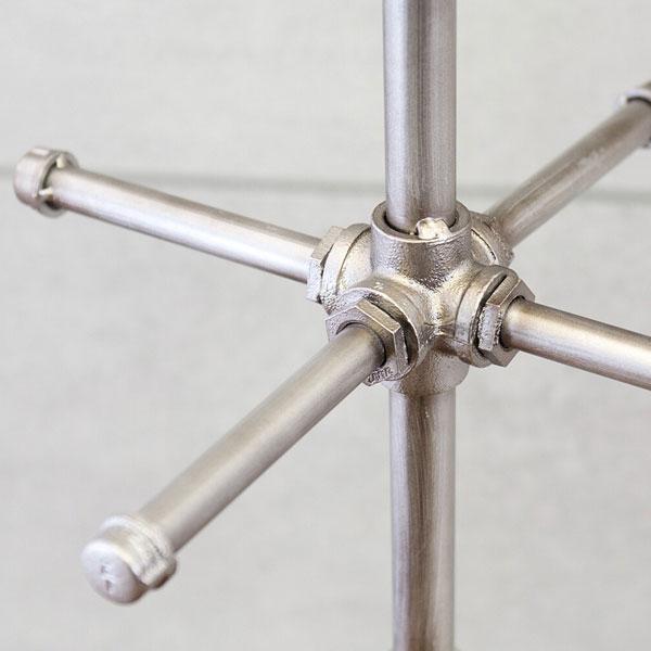 ハンガーラック ポールハンガー 男前インテリア インダストリアルメタル コート スタンド LJA240708 スタイリッシュ ブルックリンテイスト 水道管 カフェ風 |  | 03