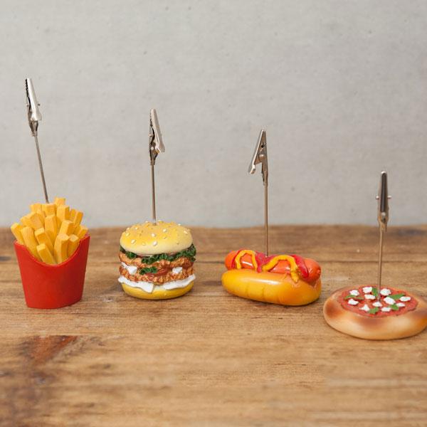 カードスタンド 文房具 ハンバーガー アメリカン サインホルダー 横 ミニメニュースタンド 名刺スタンド フォトフレーム 広告 写真メモ カード立て |  | 01