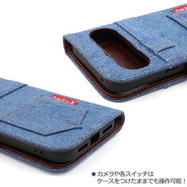 Google Pixel 10 Pro XL スマホケース 手帳 ケース カバー ジーンズデザイン 手帳型ケース 携帯ケース シンプル 落下防止 デニムデザイン | Google | 02