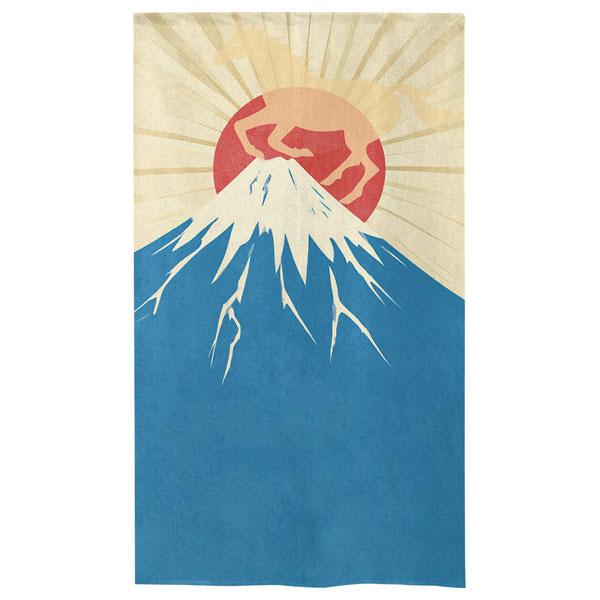 のれん 富士山 馬 うま 縁起物 85×150cm 暖簾 干支 縁起 業務用 店舗用 飲食店 施設 向け 日本製 和風 おしゃれ シンプル ホース 競馬 玄関土間 |  | 02