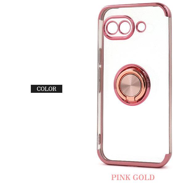 Google Pixel 10a スマホリング付 GooglePixel 10a メタリック バンパー ソフトケース 耐衝撃 グーグルピクセル 10A スマホケース ケース スマホリング | Google | 04