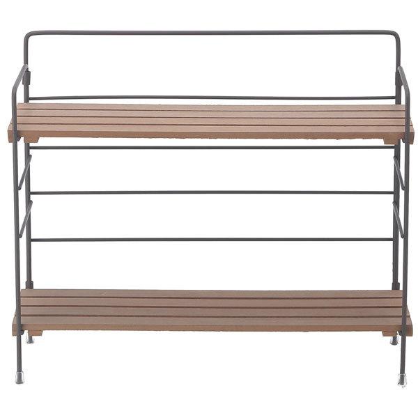 棚 ラック 2段 北欧 卓上 ディスプレイ キッチン収納 収納ラック 収納棚 おしゃれ スリム 折り畳み 収納ラック 折りたたみインテリアラック |  | 01