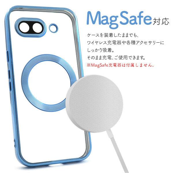 Google Pixel 10a バンパー クリアケース メタリック 耐衝撃 グーグルピクセル 10A スマホケース カバー au ケース メタリックバンパーソフトクリアケース | Google | 02