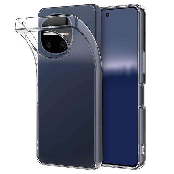 AQUOS R11 ソフト クリアケース SH-51G/SH-M35 スマホケース スマホカバー sharp クリアカバー シャープ アクオス r11 ケース シンプル マイクロドット | 