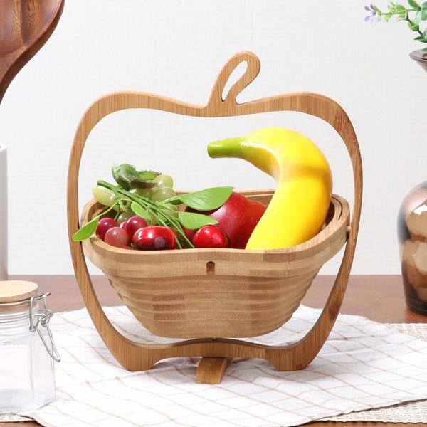 りんごバスケット 皿 木製食器 木製プレート 食器 フルーツバスケット かわいい 木製 北欧 カフェ おしゃれ かわいい ナチュラル |  | 04