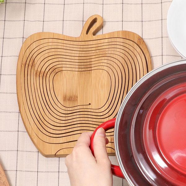 りんごバスケット 皿 木製食器 木製プレート 食器 フルーツバスケット かわいい 木製 北欧 カフェ おしゃれ かわいい ナチュラル |  | 05