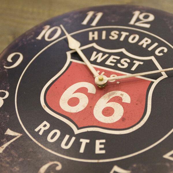 時計 おしゃれ アンティーク ROUTE66 レジェクションカフェクロック デザインウォールクロック アンティーク 掛け時計 カフェ 店舗 US Route66 ルート66 |  | 03