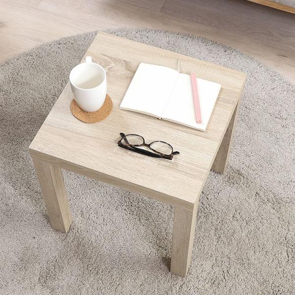 キュービックテーブル 45×45 ナチュラル キューブテーブル 正方形