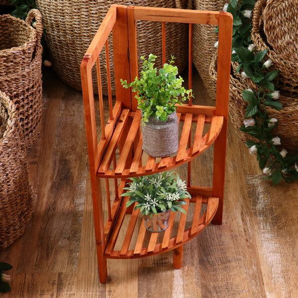 最愛 コーナーラック 棚 三角コーナーラック おしゃれ リビング 木製 隙間収納 2段棚 Aynaelda Com