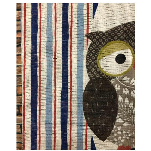 のれん 防炎加工 防炎のれん 七福ろう ブルー 82×150cm 洗面所暖簾 防炎 防炎加工 ふくろう 梟 フクロウ 縁起物 業務用 店舗用 飲食店 燃えにくい 消防 |  | 01