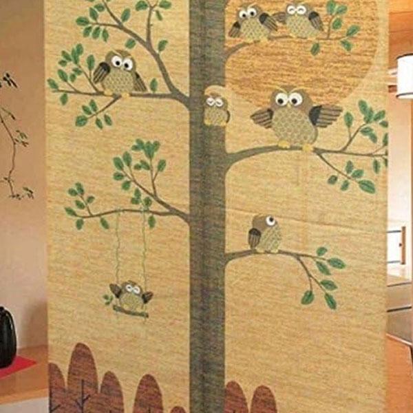 のれん 防炎加工 防炎のれん 七福ろう 金運七福ろう 82×150cm 洗面所暖簾 防炎 防炎加工 ふくろう 梟 フクロウ 縁起物 業務用 店舗用 飲食店 燃えにくい 消防 |  | 01