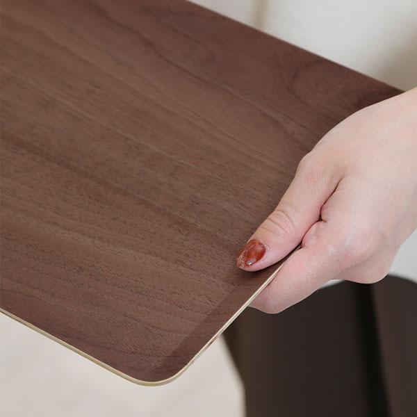 ノンスリップ トレイ お盆 斜めにしても滑らない おしゃれ トレー 突板トレー 人気 北欧 モダン 四角 すべらない 滑らない 滑り止め |  | 02