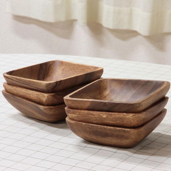 アカシア スクエアボウル Ｍタイプ 食器 木製 皿 北欧 ボウル ウッド 木製食器 おしゃれ かわいい カフェ ナチュラル 木製 スクエア ボール お菓子皿 |  | 02
