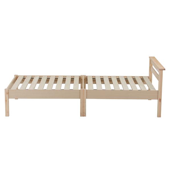 ベッド シングル フレーム 組立簡単ベッド ベッドフレーム すのこ 簡単組立 組立て コンセント付き すのこベッド シングルベッド 木製 | 西川 | 01