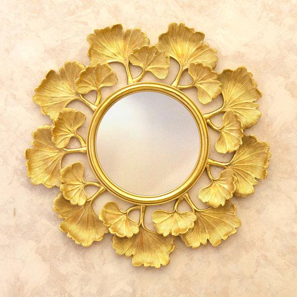 バロックスタイル 壁掛け鏡 オーバル型 エンジェル 大判サイズ 楕円型