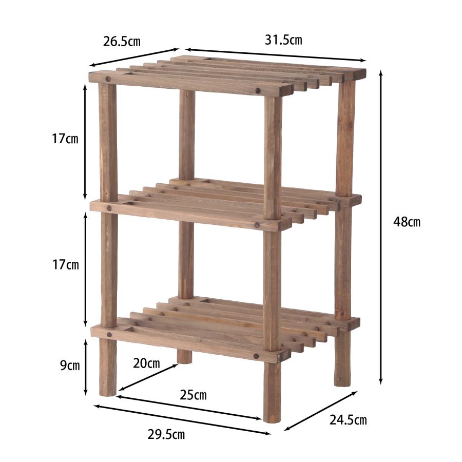 ラック 棚 送料無料 木製 3段 北欧 シェルフ 収納ラック 収納棚 おしゃれ オープンラック オープンシェルフ ウッドラック 収納ラック フリーラック 省スペース |  | 04