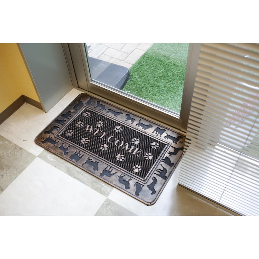 玄関マット ラバーマット 屋外用 おしゃれ デザインドアマット マット ドアマット 室外 家庭用 おしゃれ 水洗いOK おしゃれ 玄関 泥落とし 土落とし |  | 04