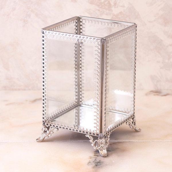 ジュエリーケース 小物入れ ガラスジュエリーボックス アクセサリーケース ガラス アクセサリー収納 おしゃれ雑貨 レトロ ガラスケース |  | 03