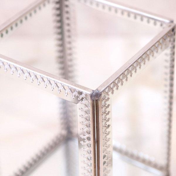 ジュエリーケース 小物入れ ガラスジュエリーボックス アクセサリーケース ガラス アクセサリー収納 おしゃれ雑貨 レトロ ガラスケース |  | 04