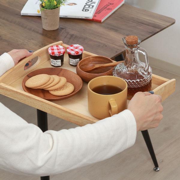 木製ディナートレー 木製 木 ナチュラルスタックトレー 天然木 カフェトレー 盆 お盆 お膳 トレイ ナチュラル カフェ風 おしゃれ モダン 北欧 カフェ | 