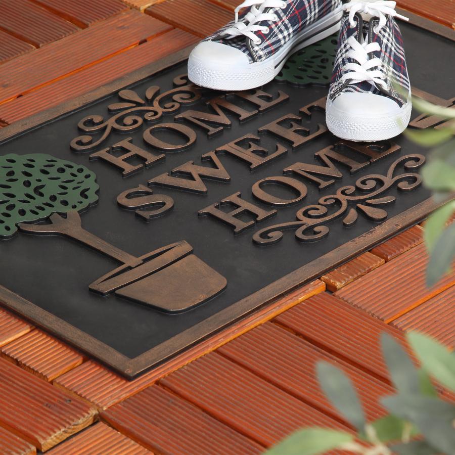 玄関マット 屋外用 おしゃれ 水洗いOK おしゃれ 玄関 泥落とし 土落とし マット ドアマット 室外 家庭用 おしゃれ デザインドアマット |  | 06