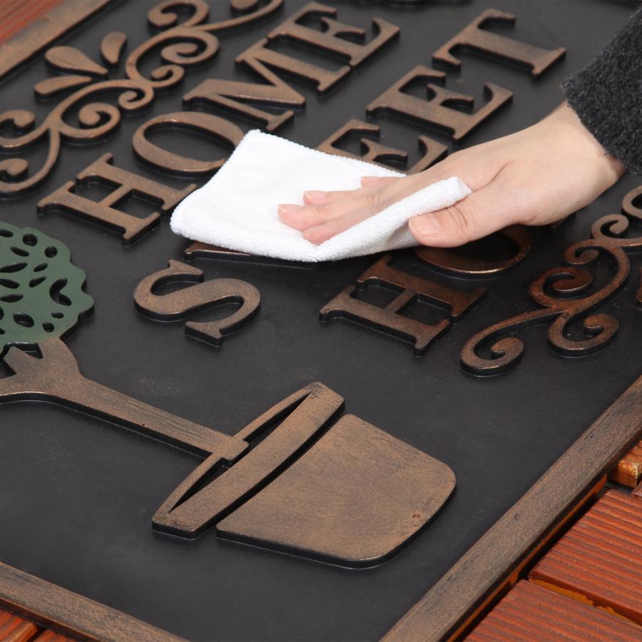 玄関マット 屋外用 おしゃれ 水洗いOK おしゃれ 玄関 泥落とし 土落とし マット ドアマット 室外 家庭用 おしゃれ デザインドアマット |  | 07