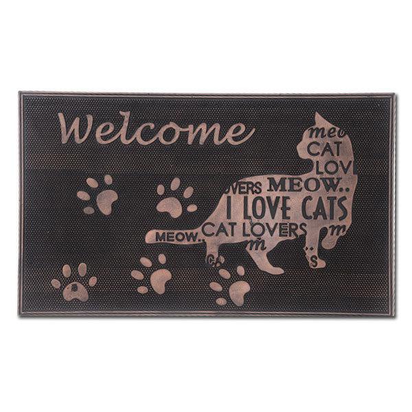 玄関マット 屋外用 おしゃれ アニマルコイヤーマット デザインドアマット マット ドアマット 室外 家庭用 おしゃれ ネコ 猫 |  | 01