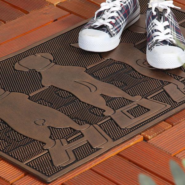 玄関マット 屋外用 おしゃれ デザインドアマット ドッグ 犬 イヌ マット ドアマット 室外 家庭用 おしゃれ 玄関 泥落とし 土落とし |  | 01